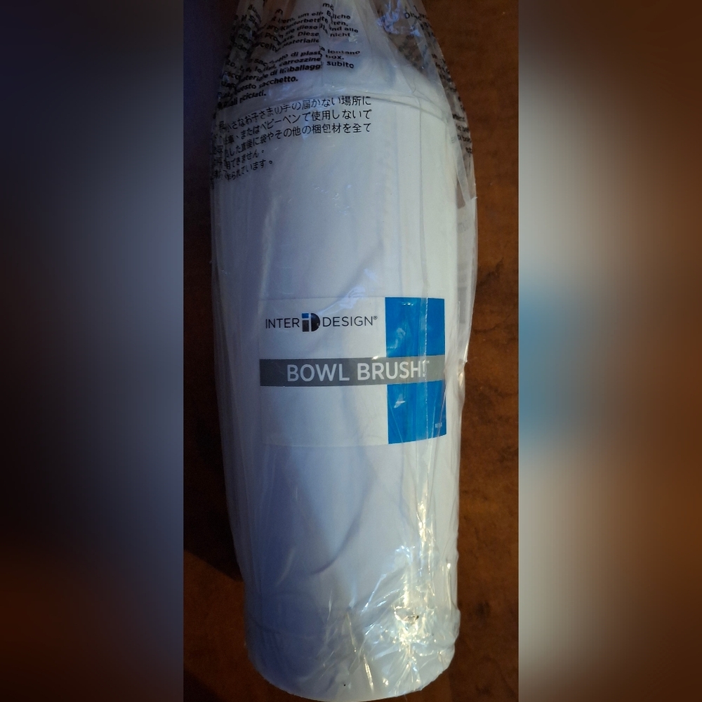 iDesign Toilet Bowl Brush White 03287T- BWD420 Brand New